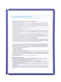 Bemutatótábla panel, A4, 5 db/csomag, Durable Sherpa lila