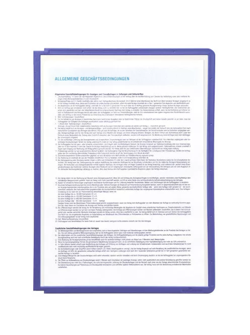 Bemutatótábla panel, A4, 5 db/csomag, Durable Sherpa lila