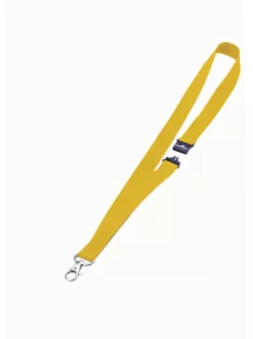 Textil szalag Durable karabinerrel, 10 db/csomag, sárga