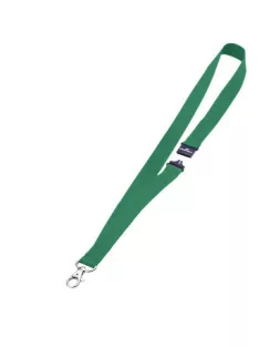 Textil szalag Durable karabinerrel, 10 db/csomag, zöld