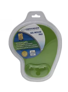 Egérpad csuklótámasszal, géltöltésű, Esperanza zöld
