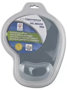   Egérpad csuklótámasszal, géltöltésű, Esperanza szürke