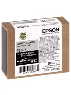 Epson T5807 tintapatron light black ECO
