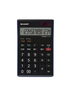 Számológép asztali 14 digit Sharp EL-145T-BL kék