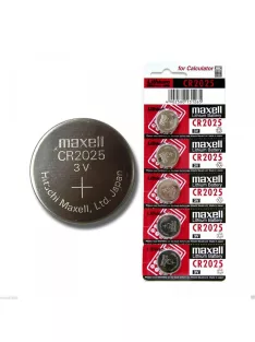   Elem CR2025 lithium 5 db/csomag, téphető bliszterben Maxell