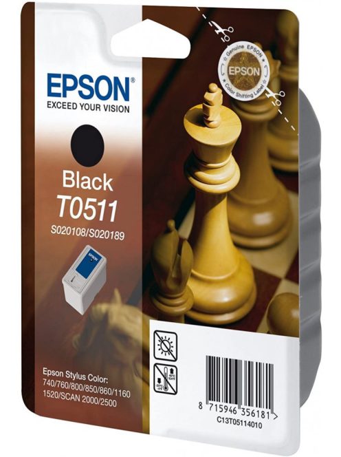 EPSON T0511 TINTAPATRON BLACK EREDETI AKCIÓS