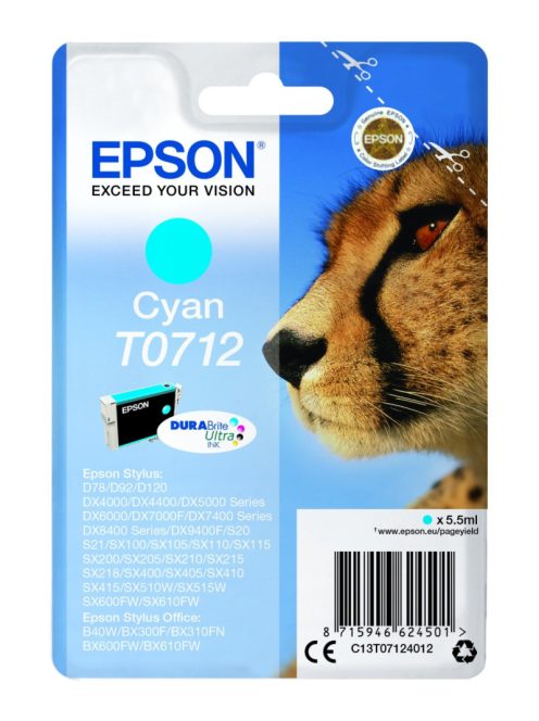 EPSON T0712 TINTAPATRON CYAN EREDETI