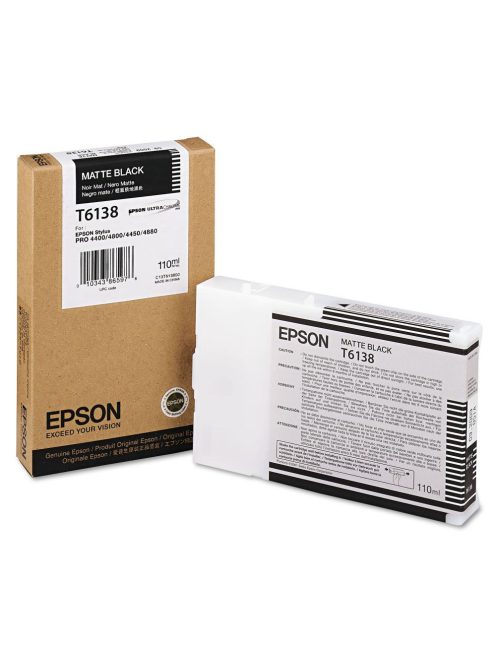 EPSON T6138 TINTAPATRON MATT BLACK EREDETI AKCIÓS