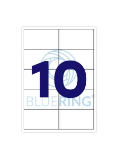 Etikett címke, 99,1x57mm, 100 lap, 10 címke/lap