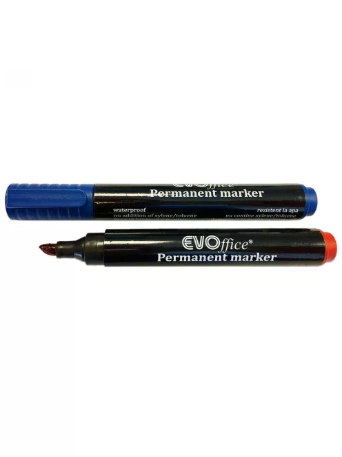 Alkoholos marker 1-5mm, vágott hegyű, kék EVO