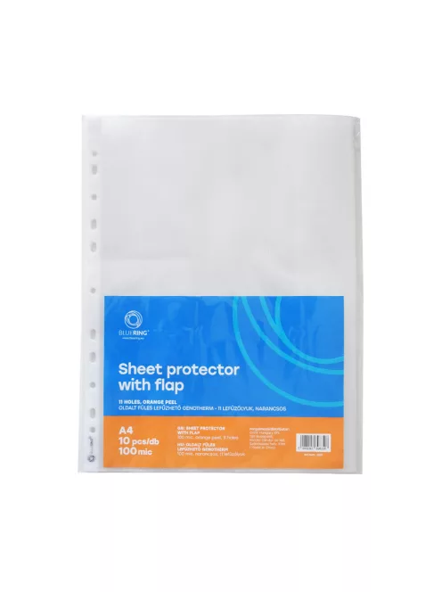 Genotherm lefűzhető, A4, 75 micron víztiszta Bluering® 100 db/csomag,