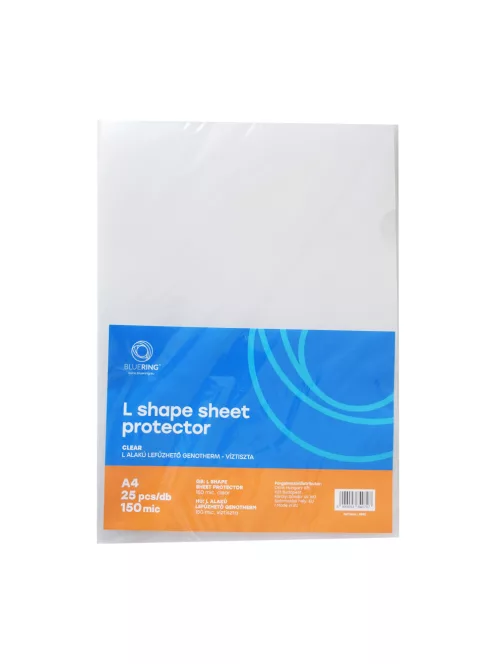 Genotherm 'L' A4, 150 micron víztiszta Bluering® 25 db/csomag,