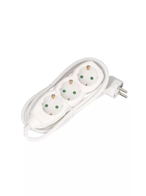 Elosztó három csatlakozós 3m kábellel asztali 10A max.3500W