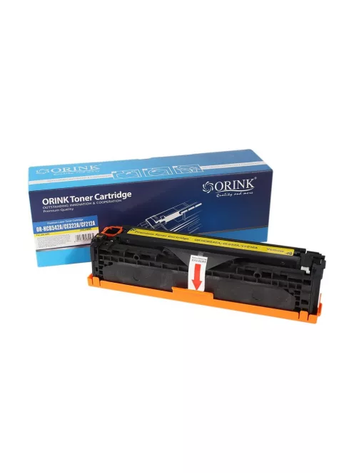 Utángyártott Hp CB542A/CE322A/CF212A/Canon crg716 toner yellow ORINK