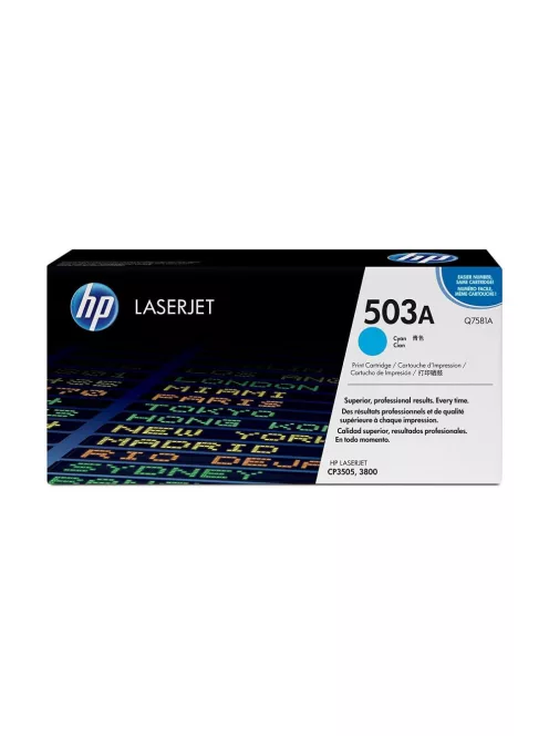 Hp Q7581A toner cyan ORIGINAL leértékelt (503A)