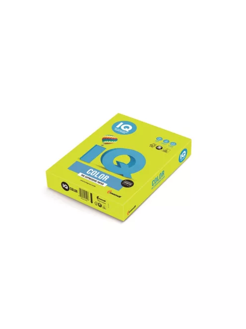 Másolópapír, színes, A3, 80g. IQ 500ív/csomag, neon zöld