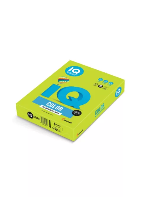 Másolópapír, színes, A4, 80g. IQ LG46 500ív/csomag, intenzív lime zöld