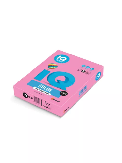 Másolópapír, színes, A4, 80g. IQ 500ív/csomag, neon rózsaszín