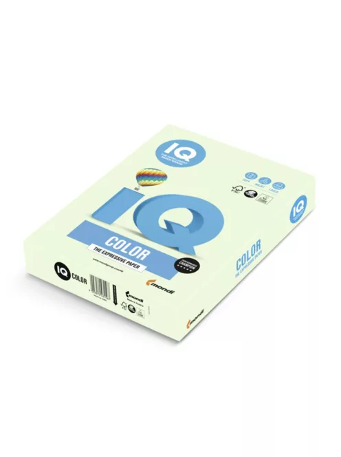 Másolópapír, színes, A4, 80g. IQ GN27 500ív/csomag, pasztell zöld