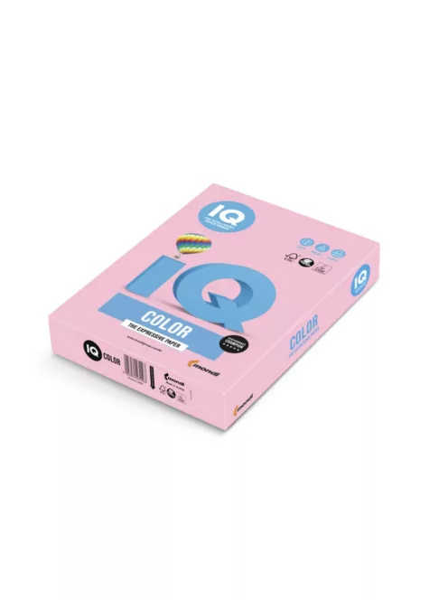 Másolópapír, színes, A4, 80g. IQ OPI74 500ív/csomag, pasztell flamingo rózsaszín