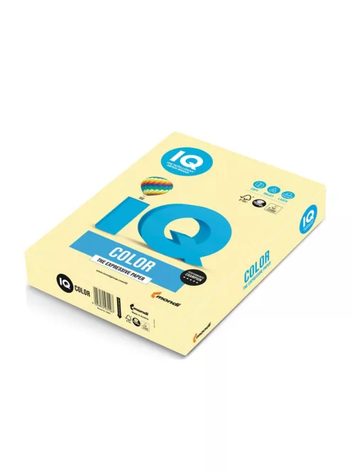 Másolópapír, színes, A4, 80g. IQ YE23 500ív/csomag, pasztell sárga