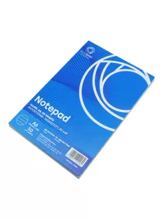 Jegyzettömb ragasztott, A6, 50lap, Bluering® vonalas