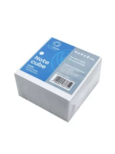 Kockatömb ragasztott 9x9x5cm. Bluering® fehér