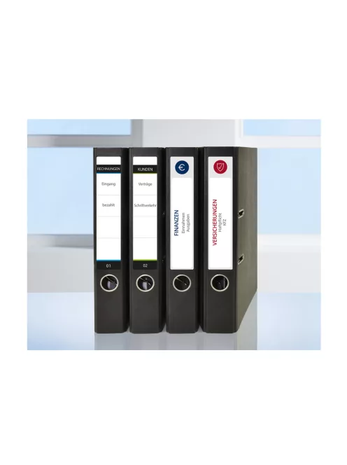 Etikett címke, 192 x38mm, iratrendezőre 7 címke/ív, 100 ív/doboz, Avery fehér