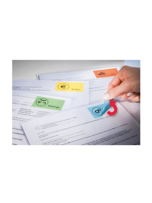 Etikett címke, 45,7 x21,2mm, univerzális visszaszedhető, 48 címke/ív, 20 ív/doboz, Avery piros