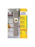 Etikett címke, 25,4 x10mm, szuper tapadású 189 címke/ív, 20 ív/doboz, Avery fehér