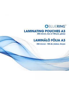 Lamináló fólia A3, 250 micron 100 db/doboz, Bluering®