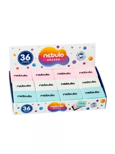 Radír, logózott radír 3 színben, Nebulo