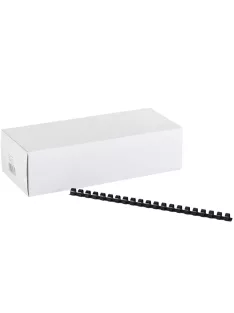 Spirál műanyag 12mm, 100 db/doboz, Bluering®, fekete